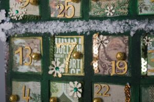 Preparing your bar for Christmas; Decorative Christmas Calendar on display
