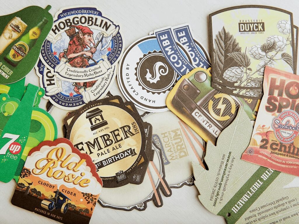 guide on tegestology; Mosaic's collection of personalised beer mats