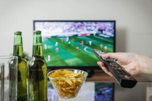 sports bar opening tips; tv running a football game