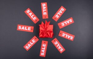 Christmas marketing ideas; a gift on sale