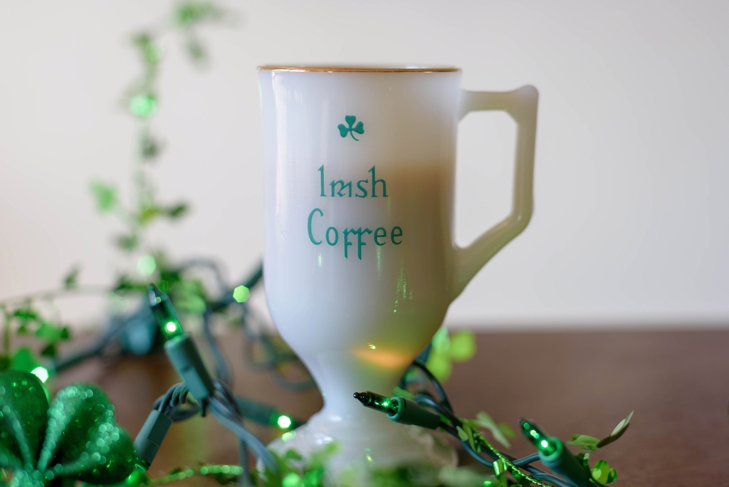 St. Patrick’s Day drink and menu ideas, Irish coffee.